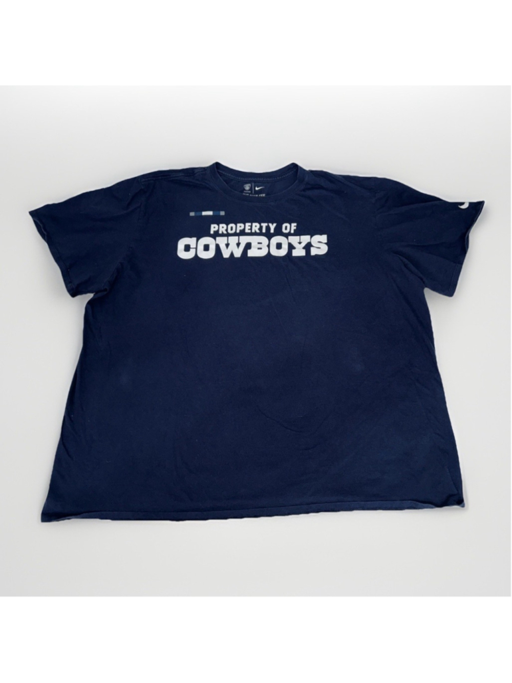 The Nike Tee Dri Fit Mens Navy Blue Dallas Cowboys T Shirt Short Sleeve Size 3XL
